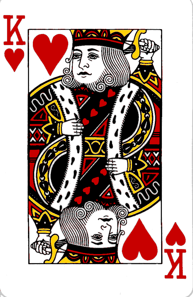 Courts on playing cards