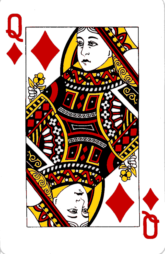 Courts on playing cards