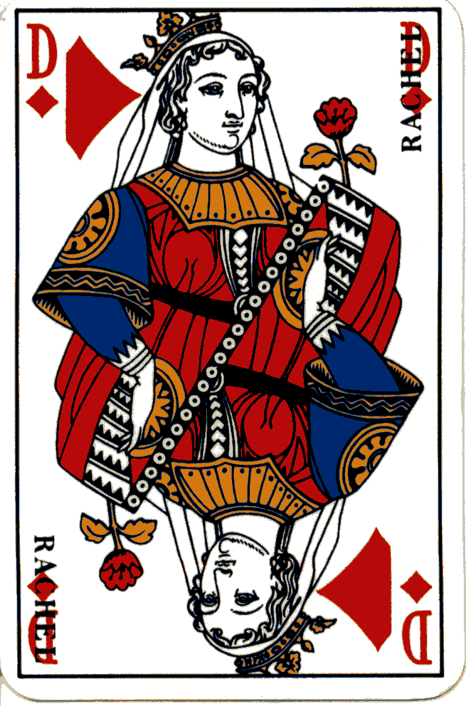 [Queen of diamonds (French form)]