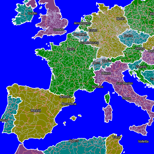 [Carte d'Europe de l'Ouest]
