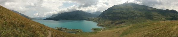 [Panorama du lac du Mont-Cenis]